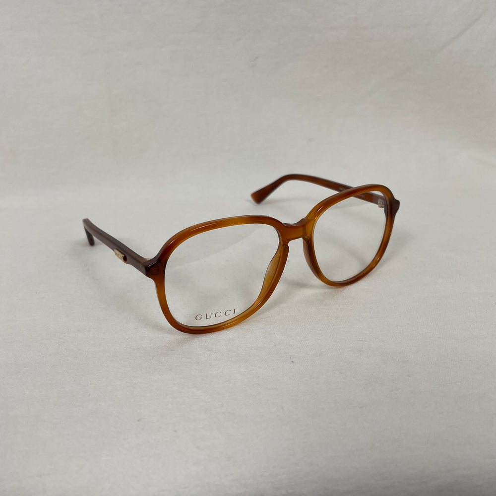 Gucci Aviator Glasses Orange Tortoise