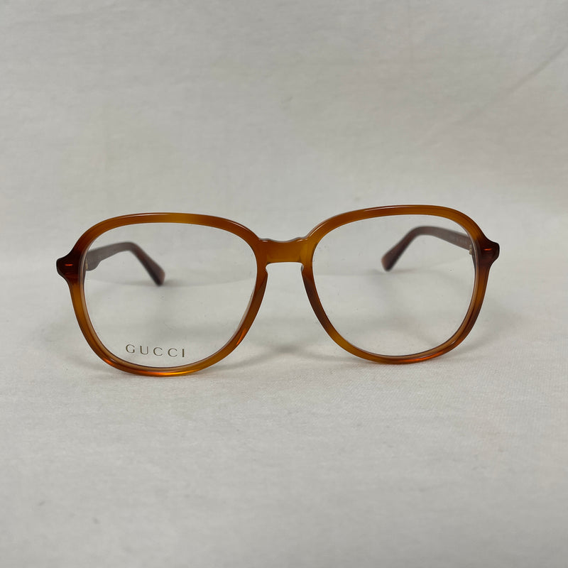 Gucci Aviator Glasses Orange Tortoise