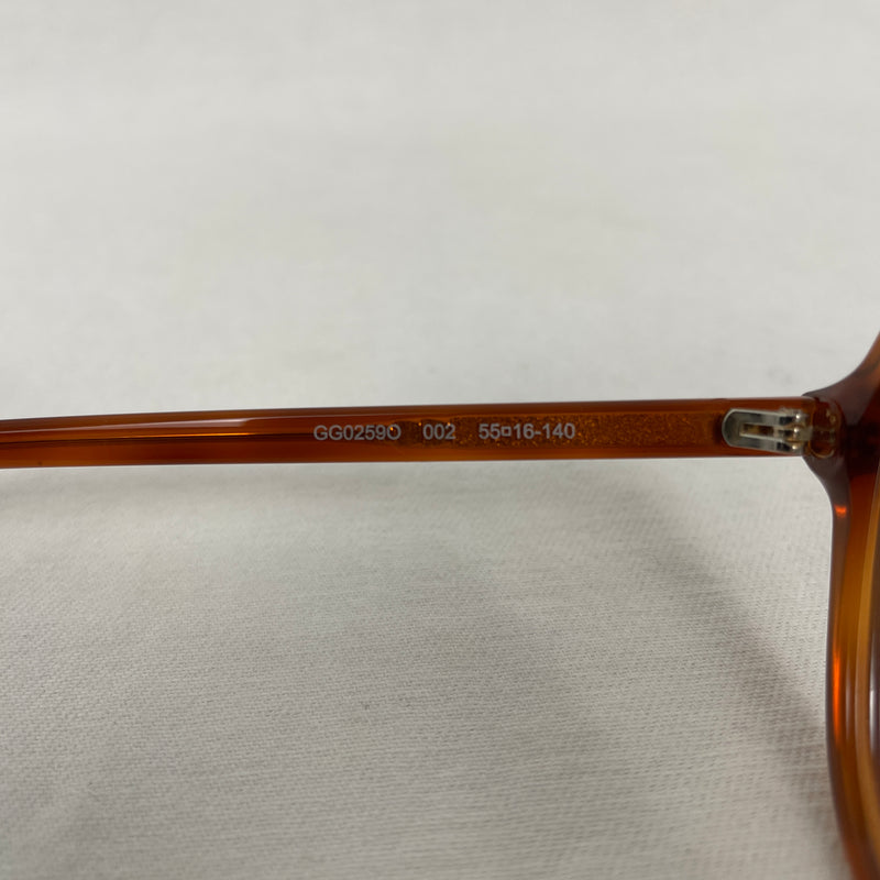 Gucci Aviator Glasses Orange Tortoise