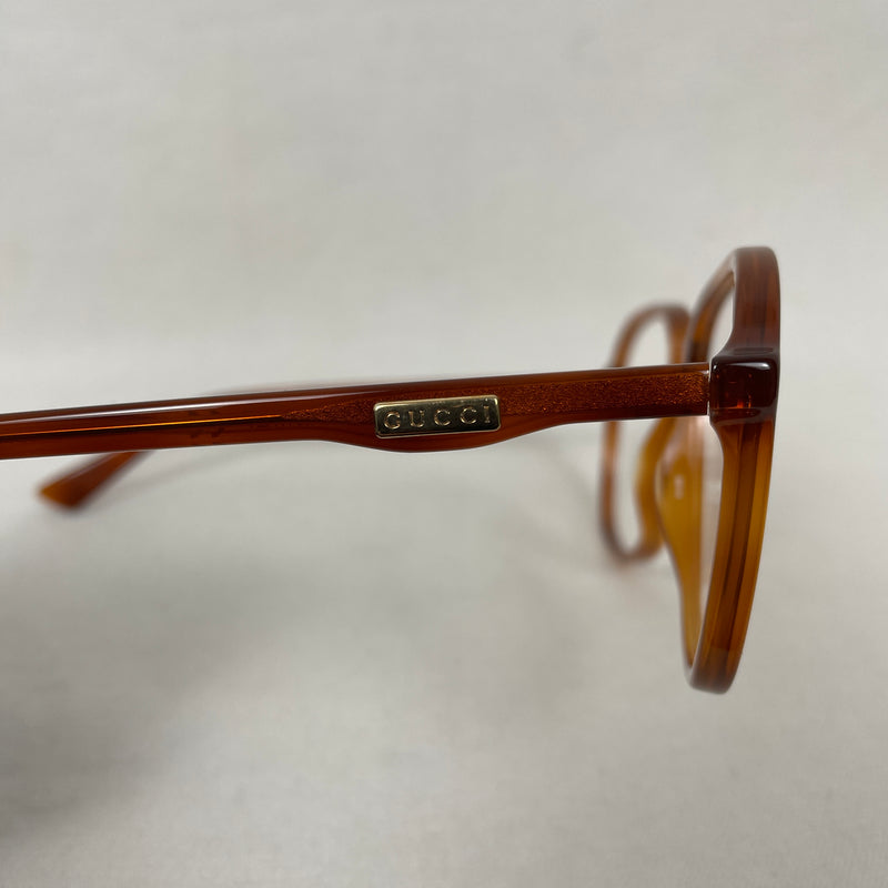 Gucci Aviator Glasses Orange Tortoise