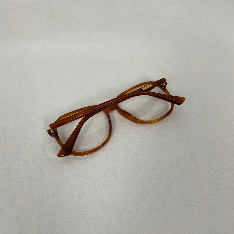 Gucci Aviator Glasses Orange Tortoise