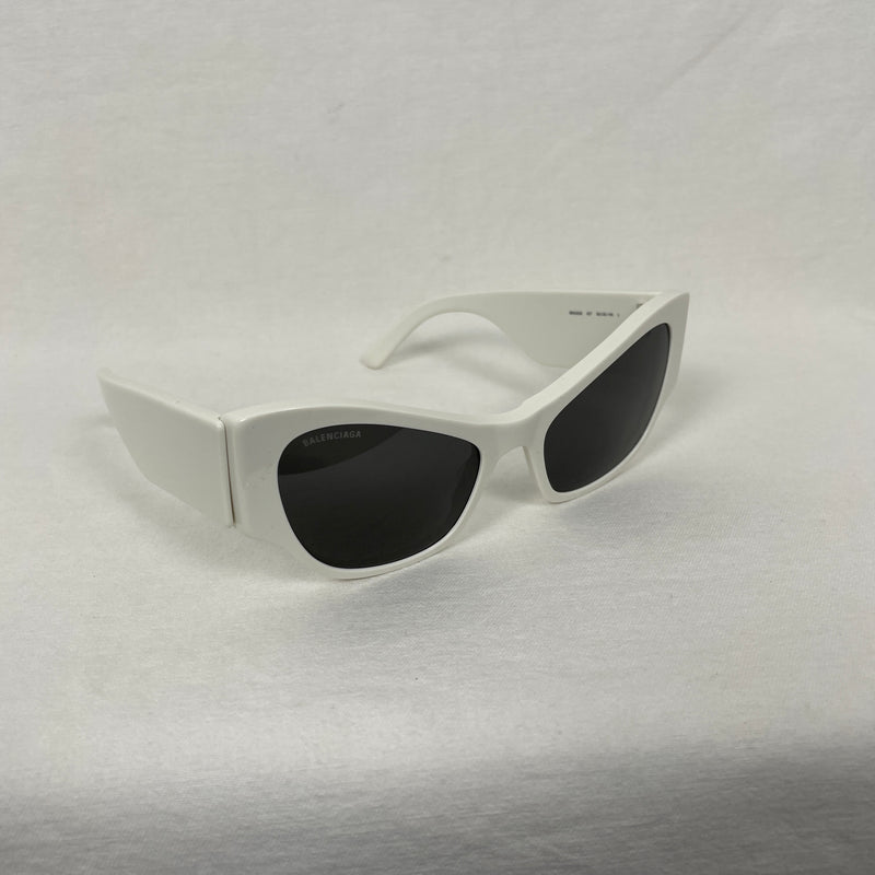Balenciaga White Alien Sunglasses