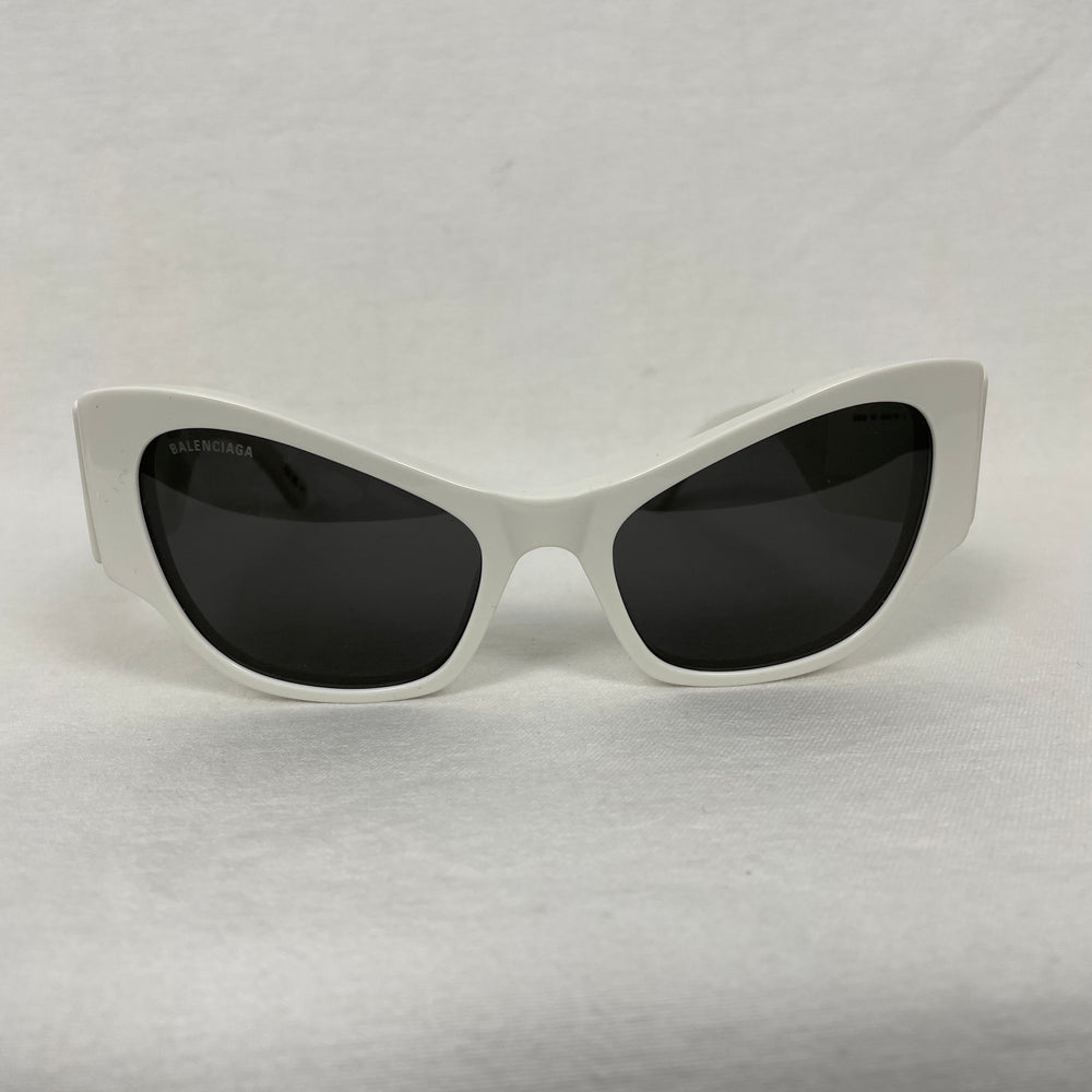 Balenciaga White Alien Sunglasses