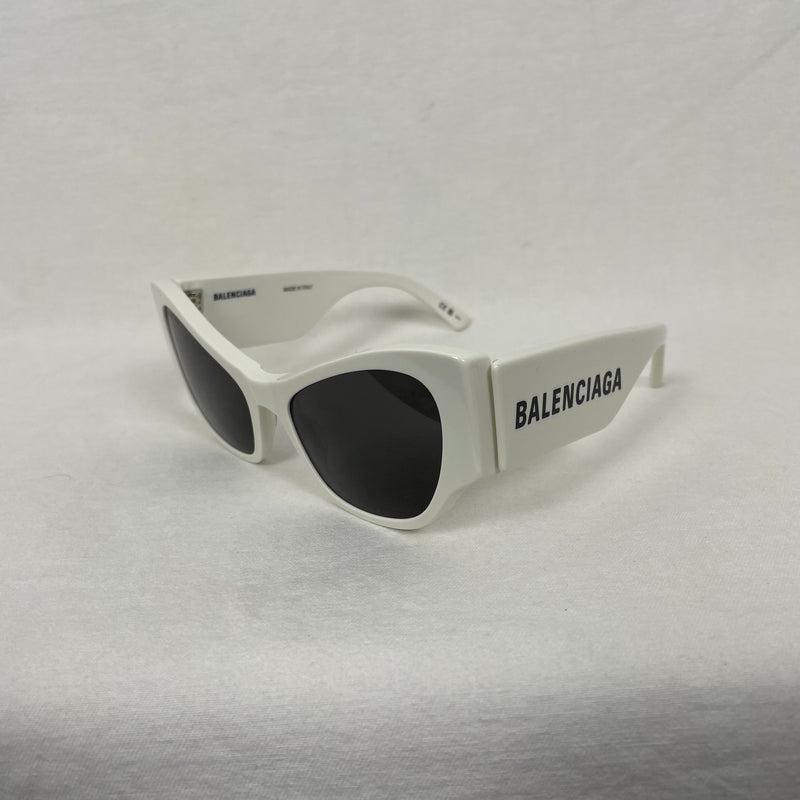 Balenciaga White Alien Sunglasses
