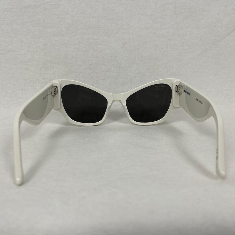 Balenciaga White Alien Sunglasses
