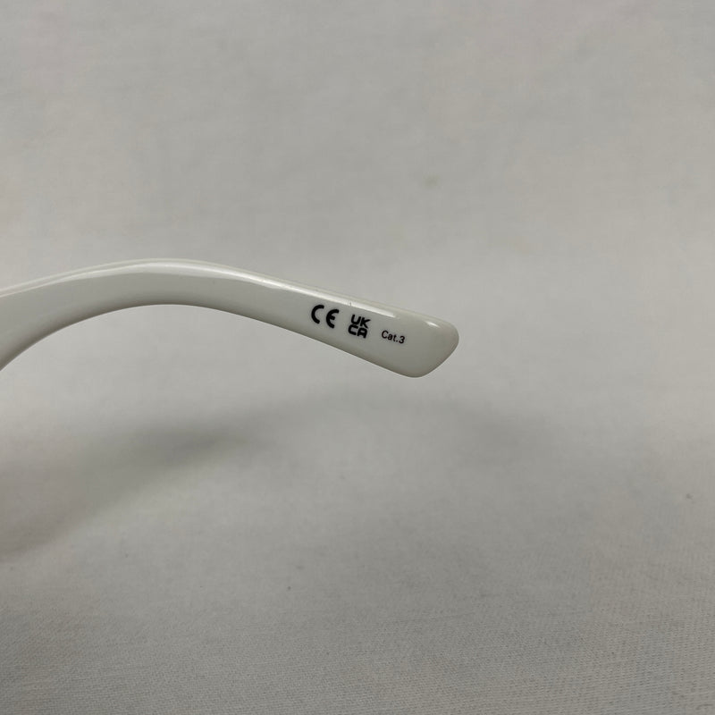 Balenciaga White Alien Sunglasses