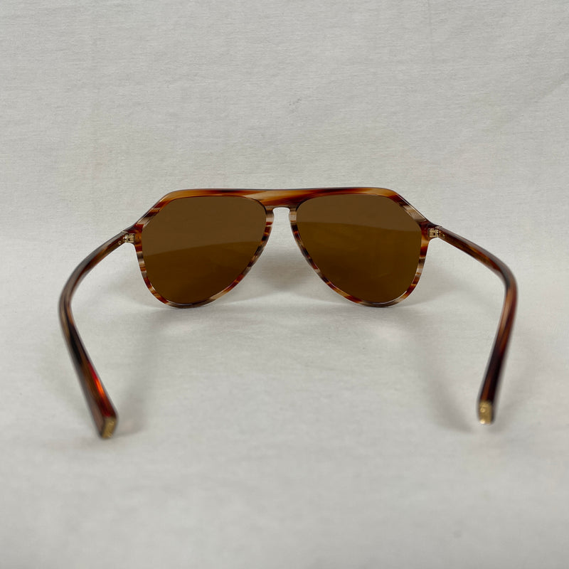 Dolce & Gabbana Brown Aviator Sunglasses