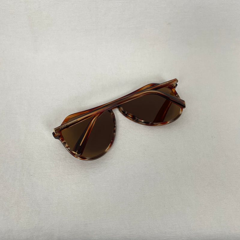 Dolce & Gabbana Brown Aviator Sunglasses