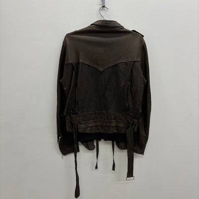 AW08 Mihara Yasuhiro Multi Zip Sheepskin Leather Jacket