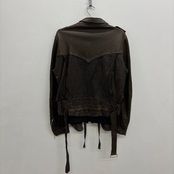 AW08 Mihara Yasuhiro Multi Zip Sheepskin Leather Jacket