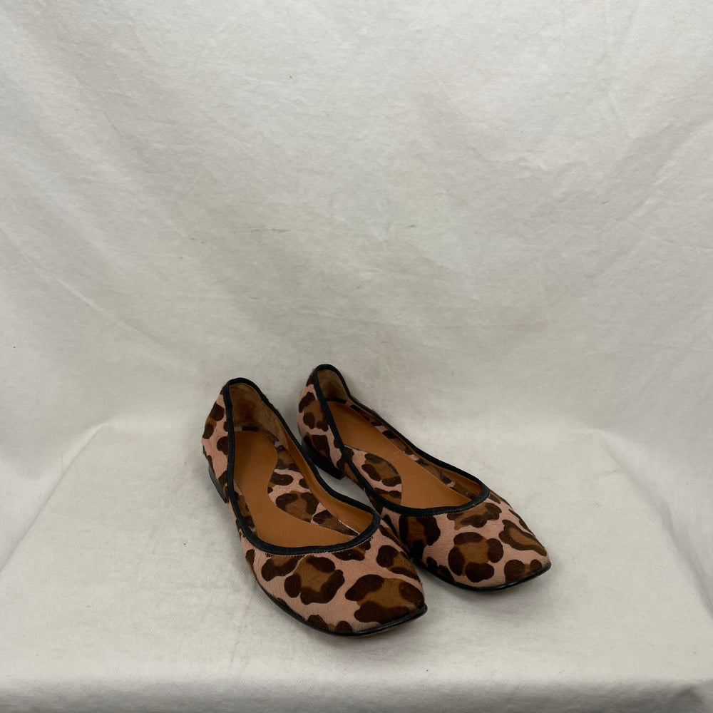 Celine Leopard Print Pony Hair Flats