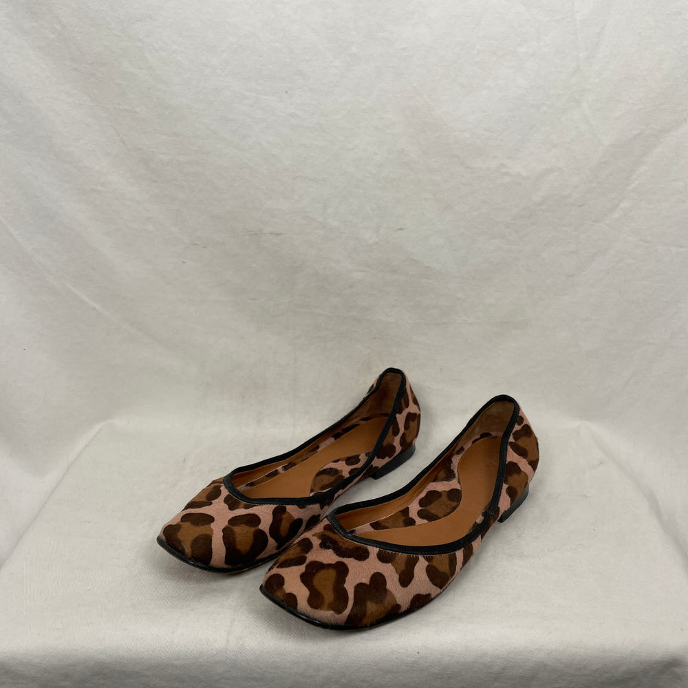 Celine Leopard Print Pony Hair Flats