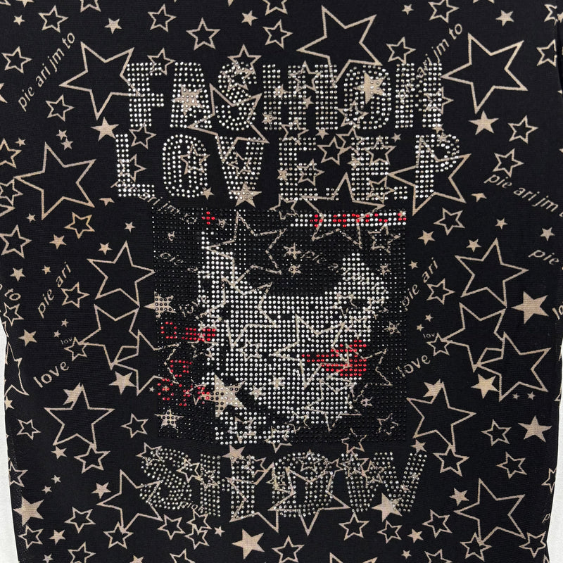 Anna Sui Sheer Star Print Longsleeve Shirt