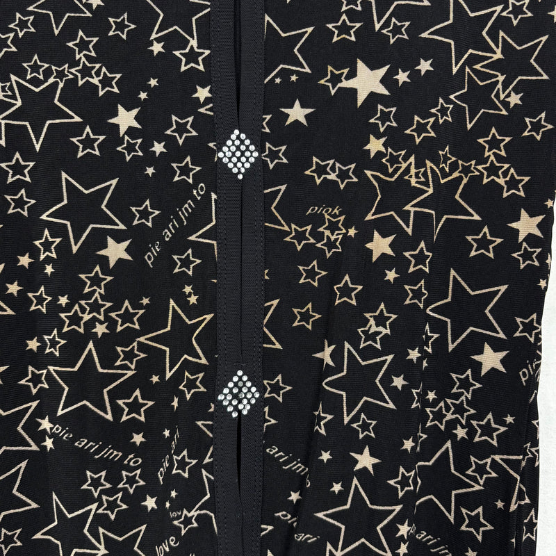 Anna Sui Sheer Star Print Longsleeve Shirt