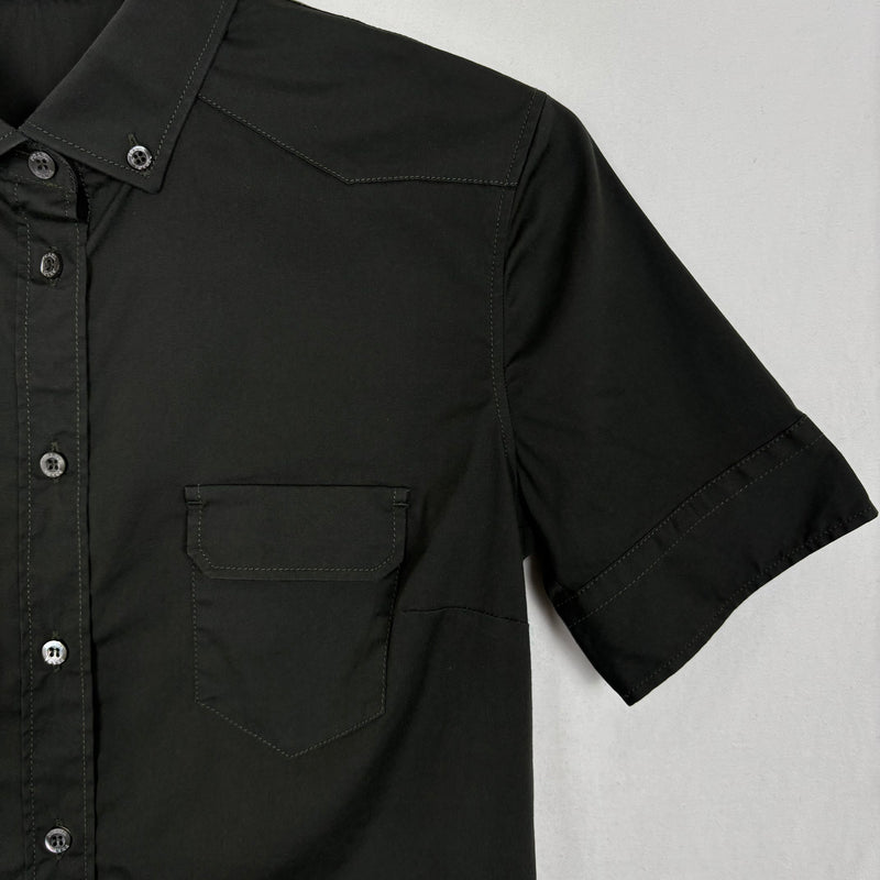 SS06 Prada Short Sleeve Tailored Button-Up Blouse