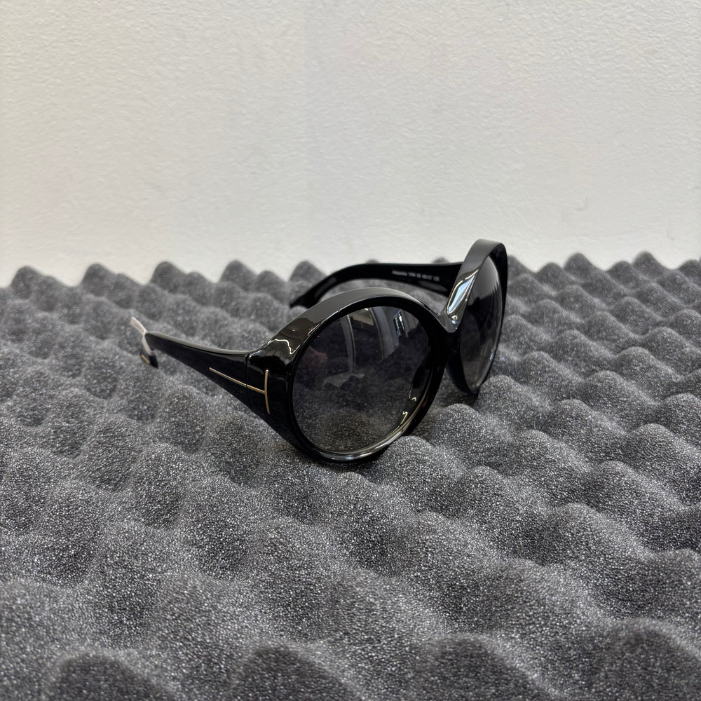 Tom Ford Gradient Round Oversized Sunglasses
