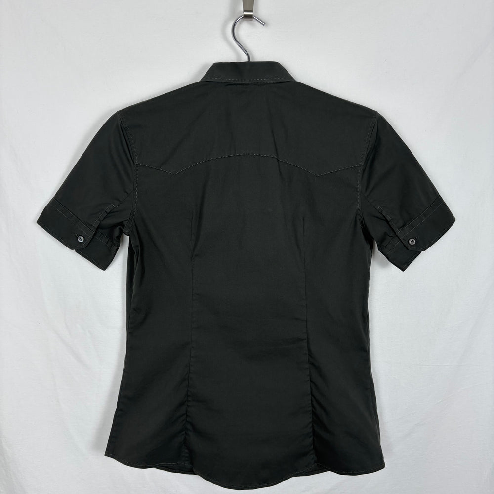 SS06 Prada Short Sleeve Tailored Button-Up Blouse
