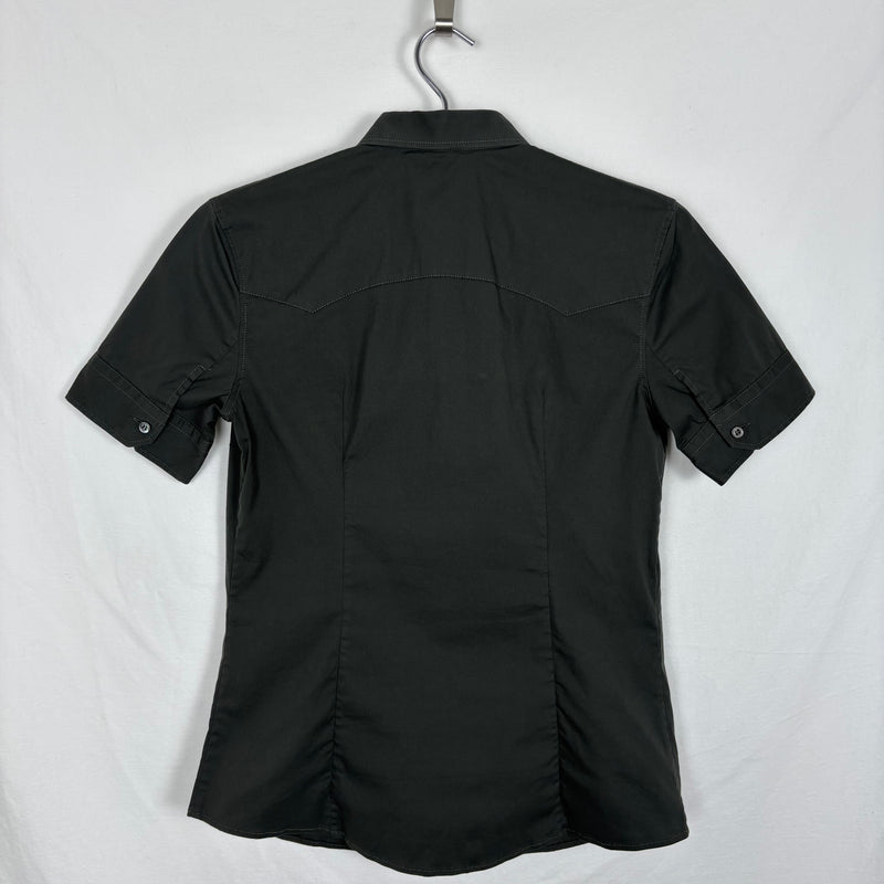 SS06 Prada Short Sleeve Tailored Button-Up Blouse
