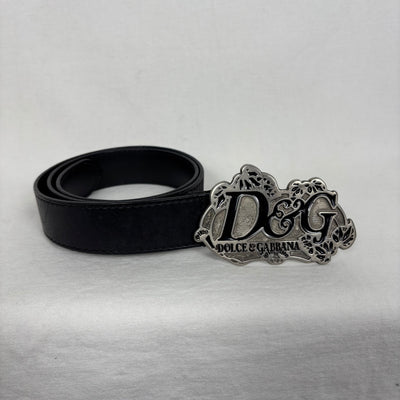 00s Dolce & Gabbana Leather Buckle Belt