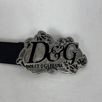 00s Dolce & Gabbana Leather Buckle Belt
