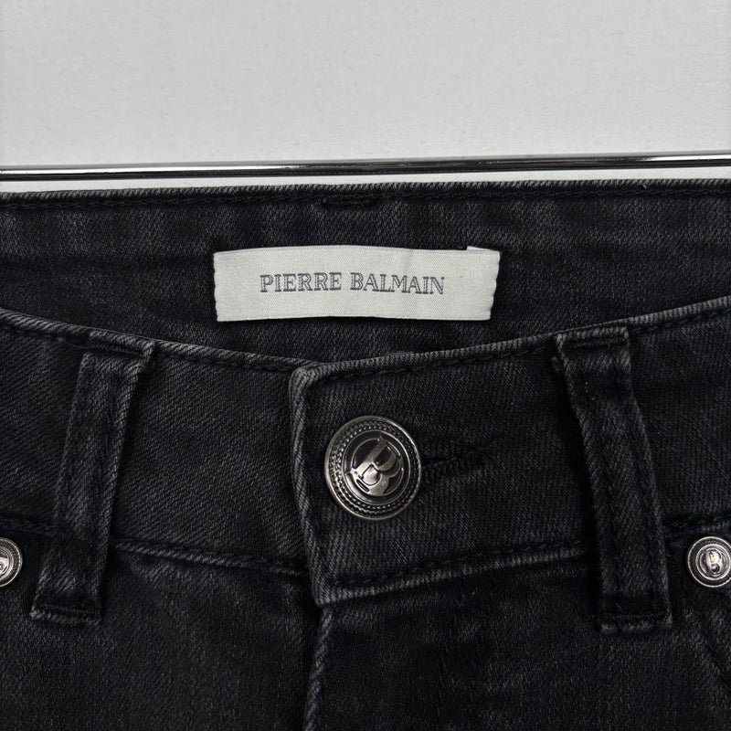 Pierre Balmain Skinny Moto Jeans