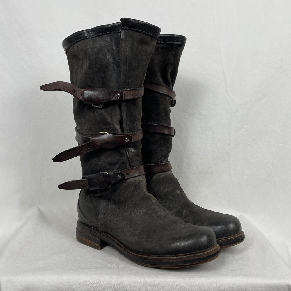 A.S 98 Buckle Mid-Calf Boots