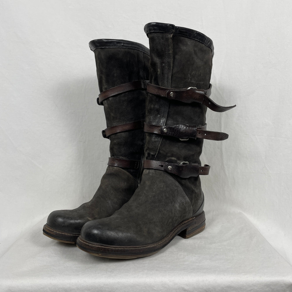 A.S 98 Buckle Mid-Calf Boots