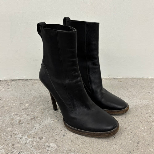 Haider Ackermann Heeled Leather Ankle Boots