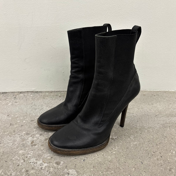 Haider Ackermann Heeled Leather Ankle Boots