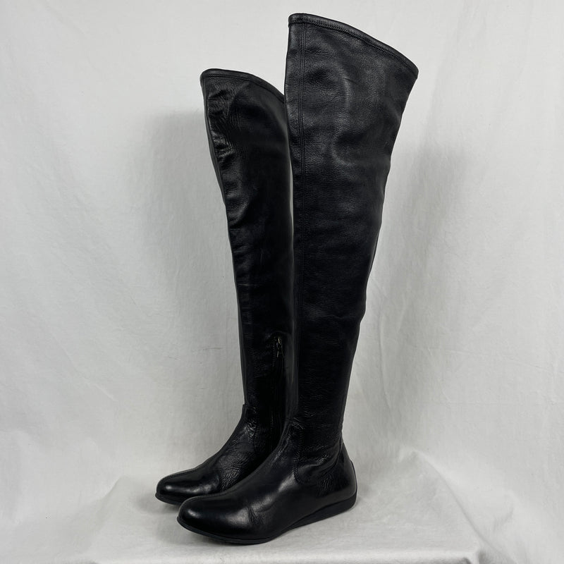 90s Prada Knee-High Leather Boots