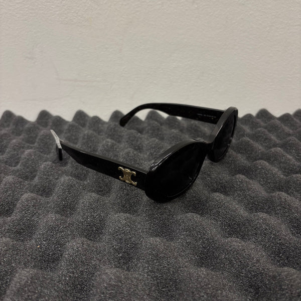 Celine Triomphe Glitter Oval Sunglasses