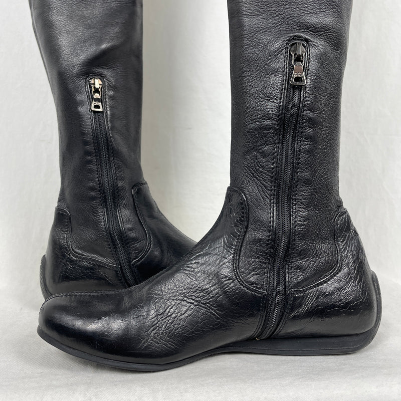 90s Prada Knee-High Leather Boots