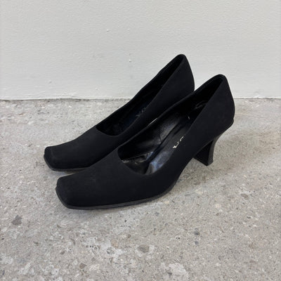 Prada Square Toe Heels