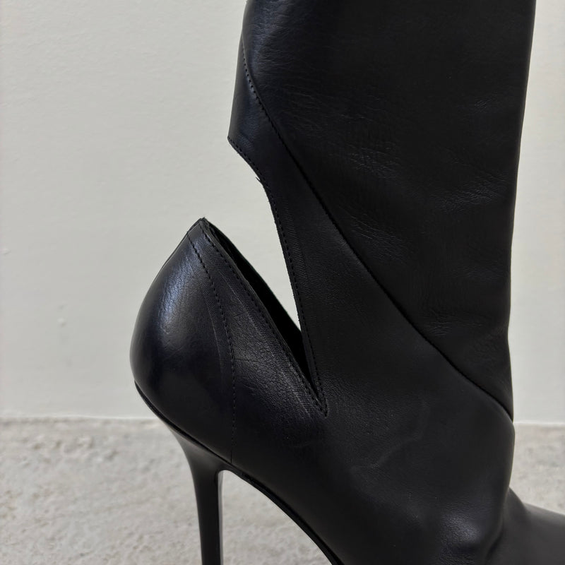 Haider Ackermann Cut Out Back Leather Heels