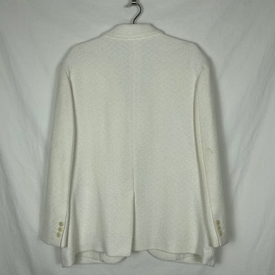 Jacquemus Single Breasted White Textured Blazer