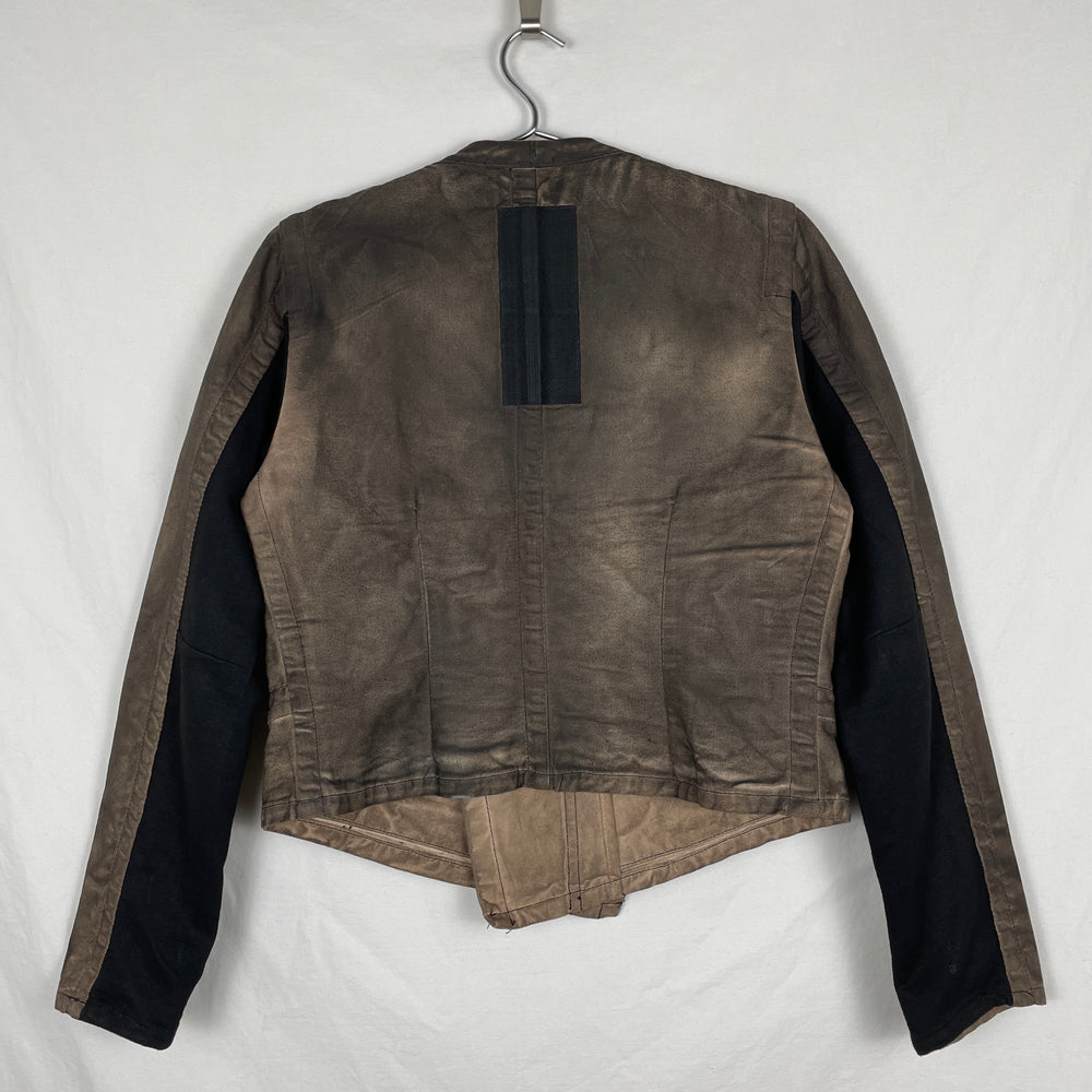 FW05 Rick Owens Slab Oiled Denim Jacket