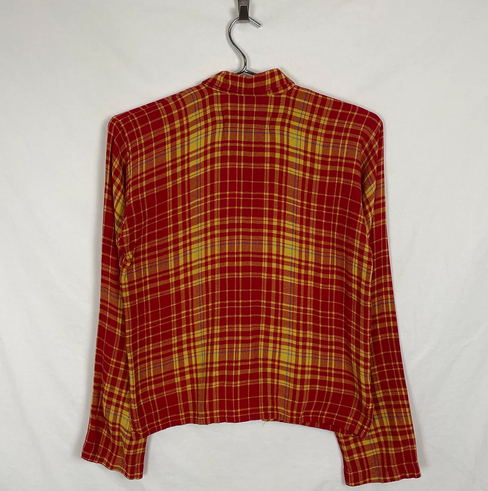 90s Comme des Garçons Tricot Plaid Button Up Shirt