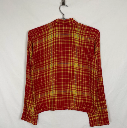 90s Comme des Garçons Tricot Plaid Button Up Shirt