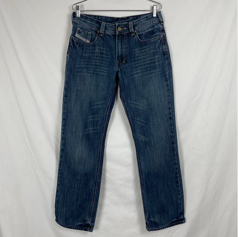 Diesel Embroidered Indigo Jeans