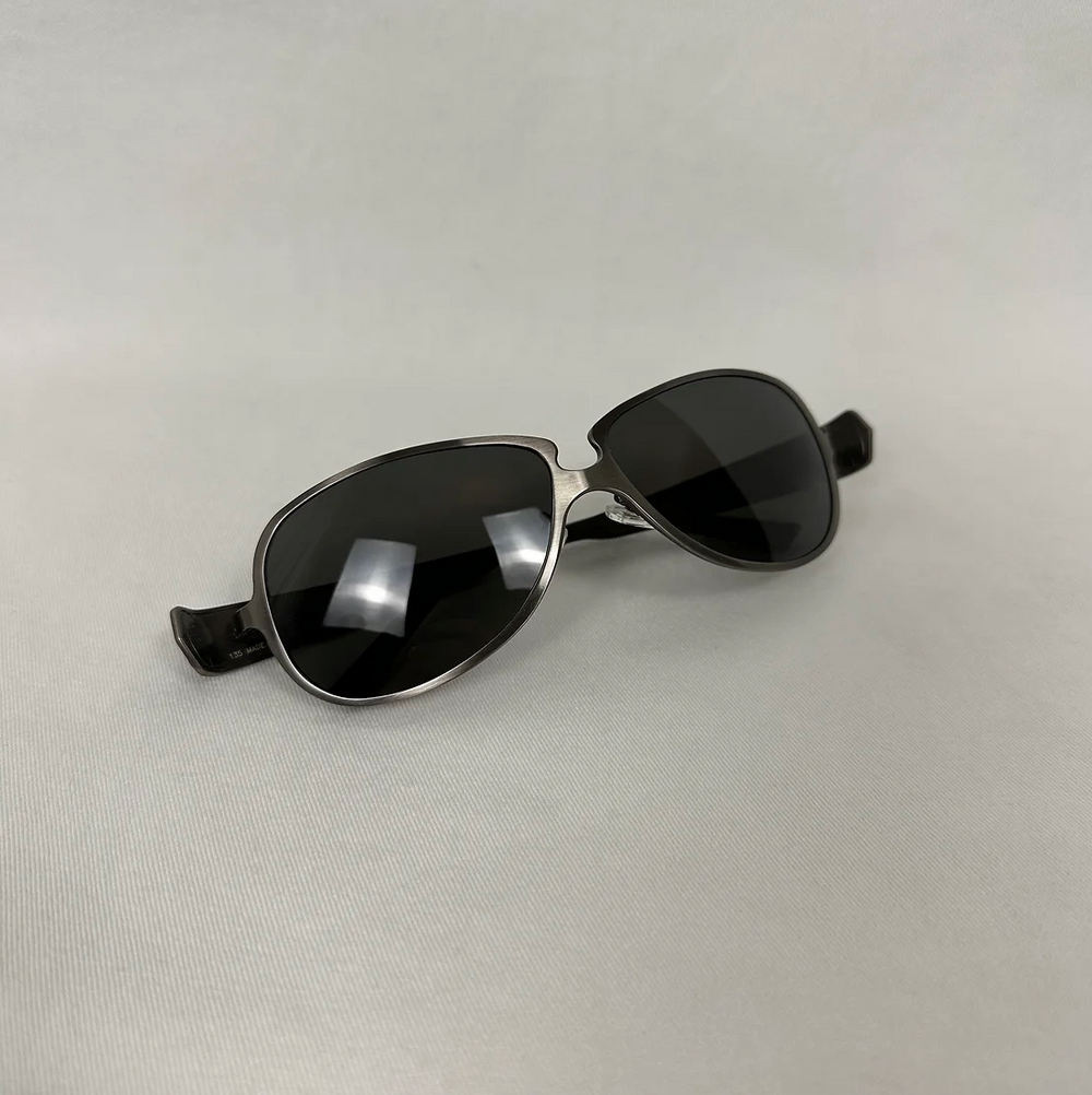 Vintage Cartier Edition C Crocodile Leather Sunglasses