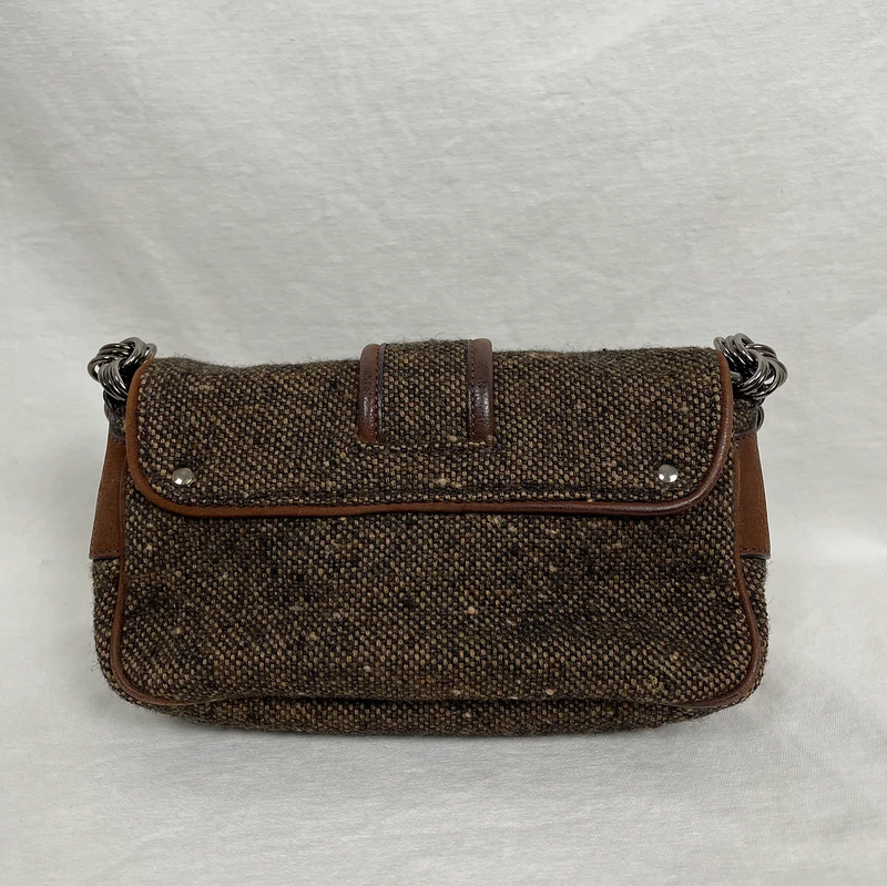 Prada Wool Mini Shoulder Bag