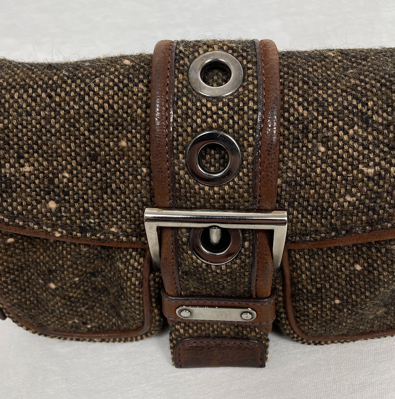 Prada Wool Mini Shoulder Bag