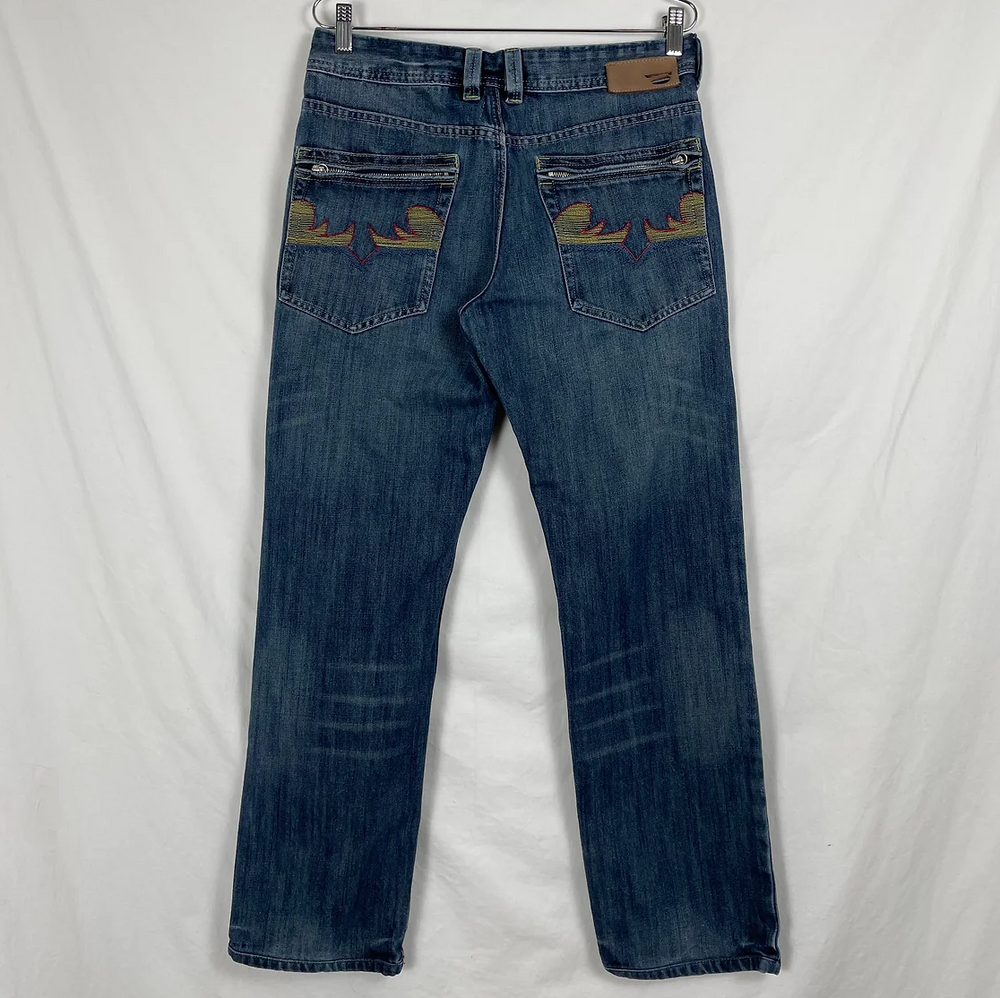 Diesel Embroidered Indigo Jeans